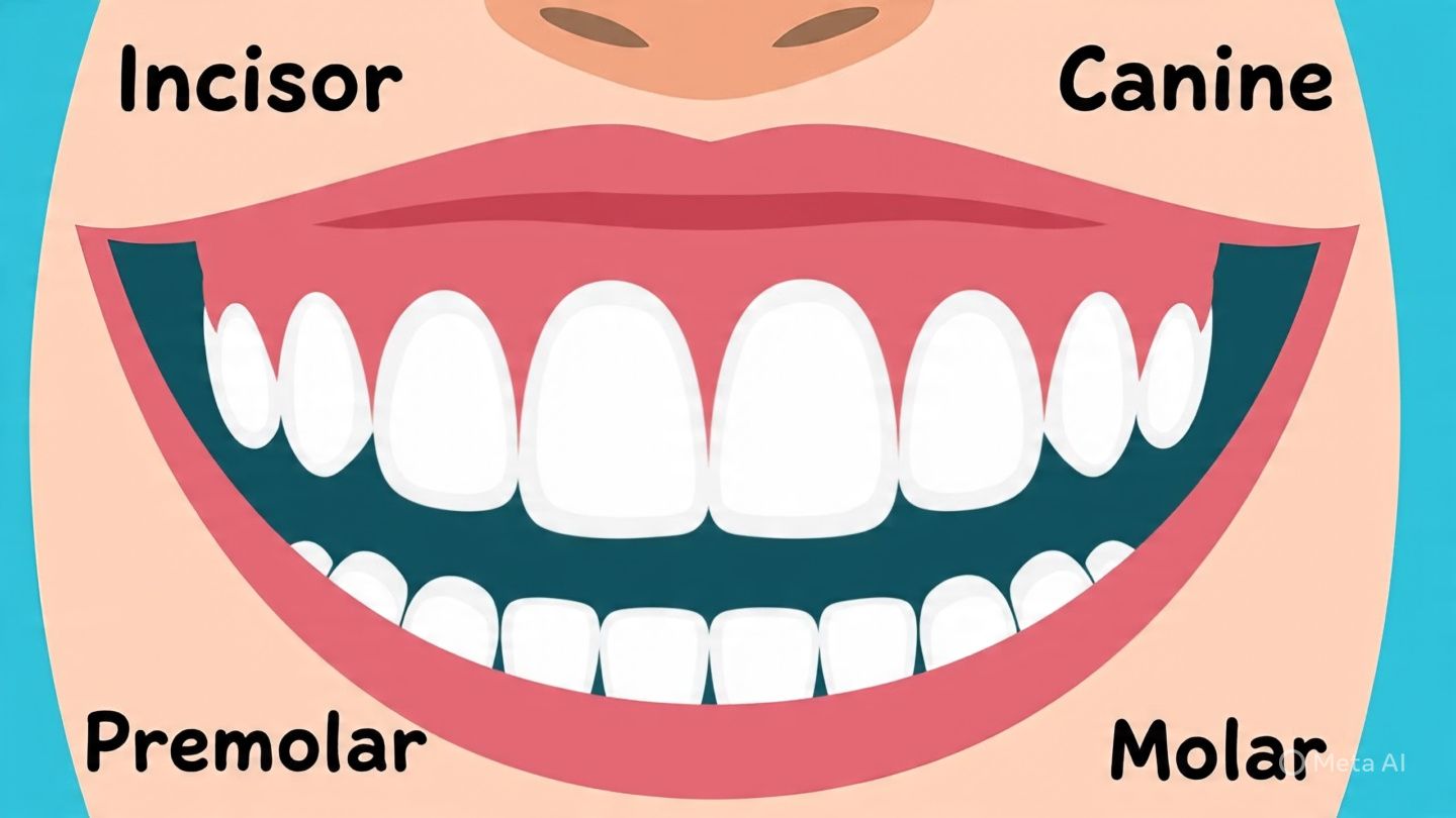 Different Types of Teeth and Their Functions for Kids